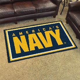 U.S. Navy 4ft. x 6ft. Plush Area Rug, 7190