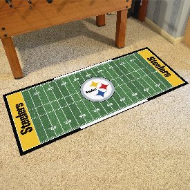 Pittsburgh Steelers Field Runner Mat - 30in. x 72in. - Circular Steelers Primary Logo, 7311