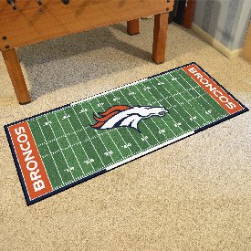 Denver Broncos Field Runner Mat - 30in. x 72in. - Bronco Head Primary Logo, 7350