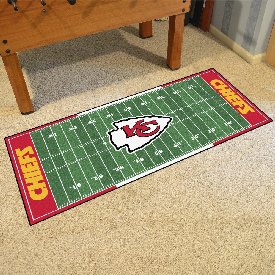 Kansas City Chiefs Field Runner Mat - 30in. x 72in. - KC Arrow Primary Logo, 7356