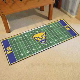 Pitt Panthers Field Runner Mat - 30in. x 72in. - Script Pitt Primary Logo & Panther Head Alternate Logo, 7559