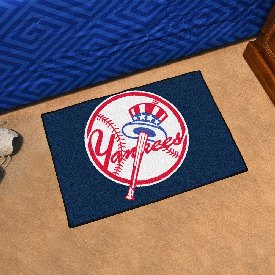 New York Yankees Starter Mat Accent Rug - 19in. x 30in. - Circular Yankees Primary Logo, 8064