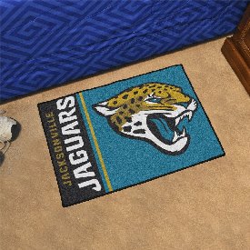 Jacksonville Jaguars Starter Mat Accent Rug Uniform Style - 19in. x 30in. - Jaguar Head Primary Logo & Wordmark, 8237