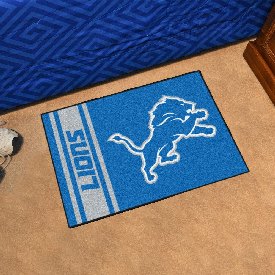 Detroit Lions Starter Mat Accent Rug Uniform Style - 19in. x 30in. - Lion Primary Logo & Wordmark, 8241