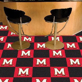 Maryland Terrapins Team Carpet Tiles - 45 Sq Ft., 8527