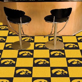 Iowa Hawkeyes Team Carpet Tiles - 45 Sq Ft., 8528