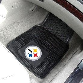 NFL - Pittsburgh Steelers Heavy Duty 2-Piece Vinyl Car Mats 17"x27", 8752