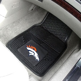Denver Broncos Heavy Duty Car Mat Set - 2 Pieces - Bronco Head Primary Logo, 8768