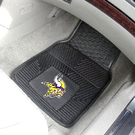 Minnesota Vikings Heavy Duty Car Mat Set - 2 Pieces - Viking Head Primary Logo, 8775
