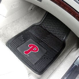 MLB - Philadelphia Phillies Heavy Duty 2-Piece Vinyl Car Mats 17"x27", 8845