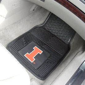 Illinois Illini Heavy Duty Car Mat Set - 2 Pieces, 8912