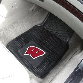 Wisconsin Badgers Heavy Duty Car Mat Set - 2 Pieces, 8964