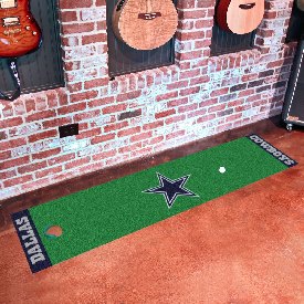 Dallas Cowboys Putting Green Mat - 1.5ft. x 6ft. - Star Primary Logo, 9009
