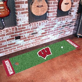 Wisconsin Badgers Putting Green Mat - 1.5ft. x 6ft., 9092