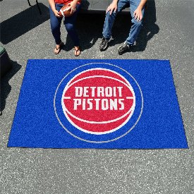 Detroit Pistons Ulti-Mat Rug - 5ft. x 8ft. - Basketball with Wordmark Primary Logo, 9258