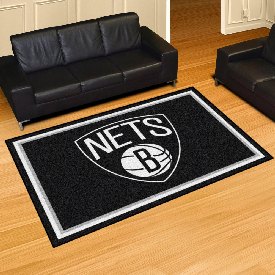 Brooklyn Nets 5ft. x 8 ft. Plush Area Rug, 9339