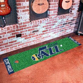 Utah Jazz Putting Green Mat - 1.5ft. x 6ft., 9431