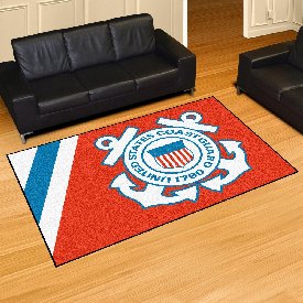 U.S. Coast Guard 5ft. x 8 ft. Plush Area Rug, 9554