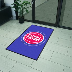 Detroit Pistons High-Traffic Mat with Durable Rubber Backing, AGS-9912 Detroit Pistons High-Traffic Mat with Durable Rubber Backing, AGS-9912