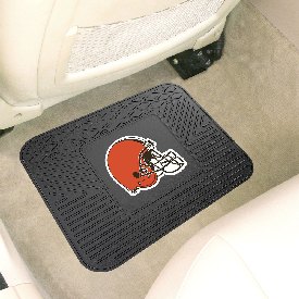 Cleveland Browns Back Seat Car Utility Mat - 14in. x 17in. - Browns Helmet Primary Logo, 9977