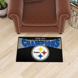 Pittsburgh Steelers Starter Mat Accent Rug - 19in. x 30in., 2009 AFC Conference Champions, 10172 Pittsburgh Steelers Starter Mat Accent Rug - 19in. x 30in., 2009 AFC Conference Champions, 10172