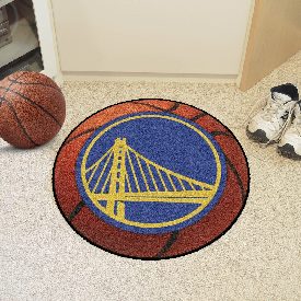 Golden State Warriors Basketball Rug - 27in. Diameter - Circular Bridge Primary Logo, 10213