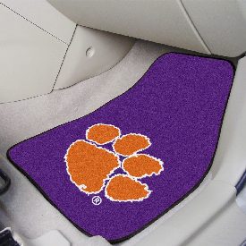 Clemson Tigers Front Carpet Car Mat Set - 2 Pieces, Purple, 10233