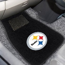NFL - Pittsburgh Steelers 2-piece Embroidered Car Mats 18"x27", 10302