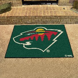 Minnesota Wild All-Star Rug - 34 in. x 42.5 in. - Wild Head Primary Logo, 10394