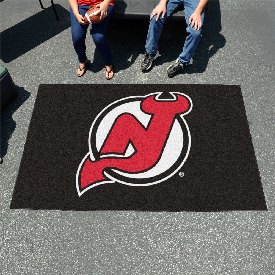 New Jersey Devils Ulti-Mat Rug - 5ft. x 8ft. - NJ Devil Primary Logo, 10415