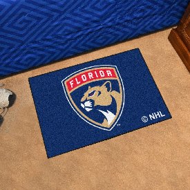 Florida Panthers Starter Mat Accent Rug - 19in. x 30in. - Panther Shield Primary Logo, 10535