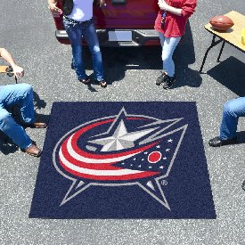 Columbus Blue Jackets Tailgater Rug - 5ft. x 6ft. - Star and Flag Primary Logo, 10570