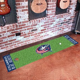 NHL - Columbus Blue Jackets Putting Green Mat 18"x72", 10575