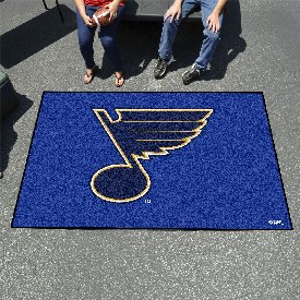 St. Louis Blues Ulti-Mat Rug - 5ft. x 8ft. - Music Note Primary Logo, 10593