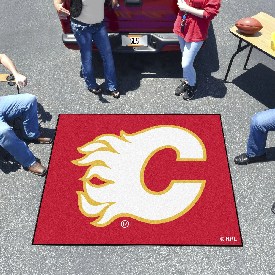 Calgary Flames Tailgater Rug - 5ft. x 6ft. - Flaming C Primary Logo, 10603