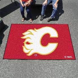 Calgary Flames Ulti-Mat Rug - 5ft. x 8ft. - Flaming C Primary Logo, 10604