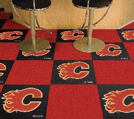 Calgary Flames Team Carpet Tiles - 45 Sq Ft., 10684