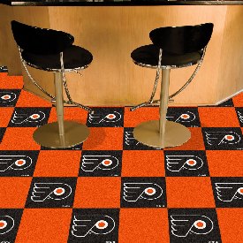 Philadelphia Flyers Team Carpet Tiles - 45 Sq Ft., 10695