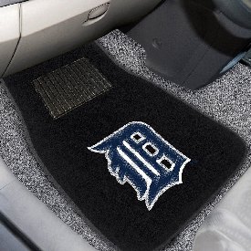 Detroit Tigers Embroidered Car Mat Set - 2 Pieces, 10750