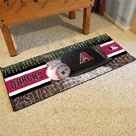 Arizona Diamondbacks Baseball Runner Rug - 30in. x 72in. - A Primary Cap Logo, 11067