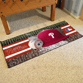 Philadelphia Phillies Baseball Runner Rug - 30in. x 72in. - Phillies Bell Primary Logo, 11087