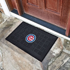 Chicago Cubs Heavy Duty Vinyl Medallion Door Mat - 19.5in. x 31in., 11293