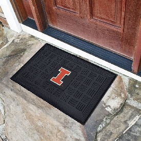 Illinois Illini Heavy Duty Vinyl Medallion Door Mat - 19.5in. x 31in., 11358