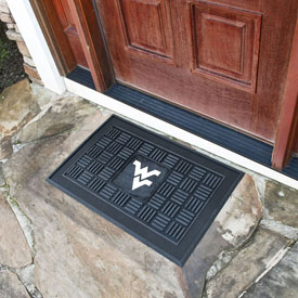 West Virginia Mountaineers Heavy Duty Vinyl Medallion Door Mat - 19.5in. x 31in., 11390