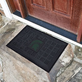 Michigan State Spartans Heavy Duty Vinyl Medallion Door Mat - 19.5in. x 31in., 11394