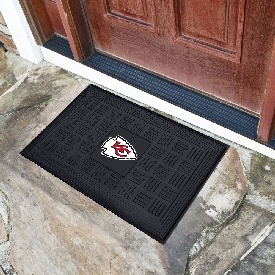 Kansas City Chiefs Heavy Duty Vinyl Medallion Door Mat - 19.5in. x 31in. - KC Arrow Primary Logo, 11447