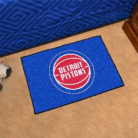 Detroit Pistons Starter Mat Accent Rug - 19in. x 30in. - Basketball with Wordmark Primary Logo, 11906