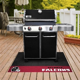 Atlanta Falcons Vinyl Grill Mat - 26in. x 42in. - Falcon Primary Logo & Wordmark, 12175