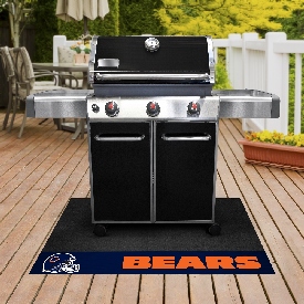 Chicago Bears Vinyl Grill Mat - 26in. x 42in. - C Primary Logo & Wordmark, 12179