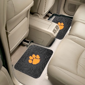 Clemson Tigers Back Seat Car Utility Mats - 2 Piece Set, 12257